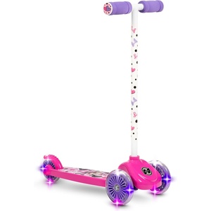 image:imageHuffy 3Wheel Kids Scooter SpiderManMinnie MousePAW Patrol OptionsMinnie Mouse  Pink