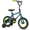 image:imageHuffy 16 Girls Bike with Training Wheels Pink Frame with Butterfly Graphics amp 12 Boys BMX Bike for Kids Blue