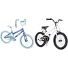 image:imageHuffy 20 Girls Bike with Butterfly Graphics Bundle with Royalbaby 18 Wheels Kids Bicycle