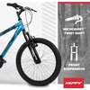 image:imageHuffy Stone Mountain Bike 202426 for MenWomenGirlsBoysMetallic Cyan