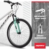 image:imageHuffy Stone Mountain Bike 202426 for MenWomenGirlsBoysMetallic Nickel